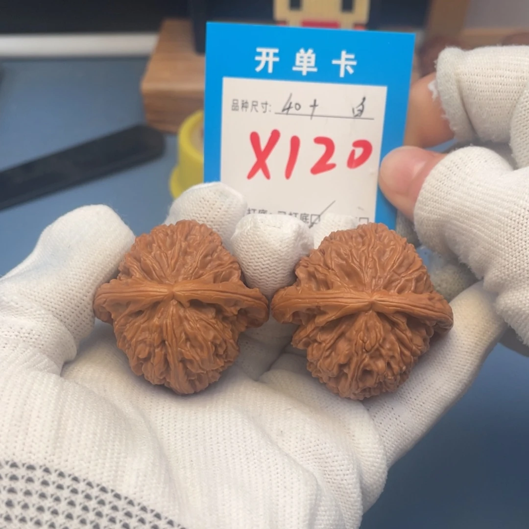 核桃文玩核桃白狮子