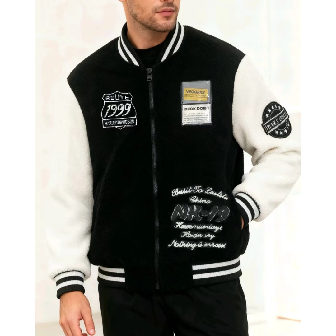 【阳哥甄选】冬季新款加厚潮流羊羔绒外套(009）