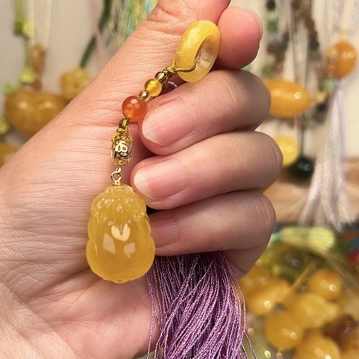 蜜蜡颈饰未镶嵌蜜蜡