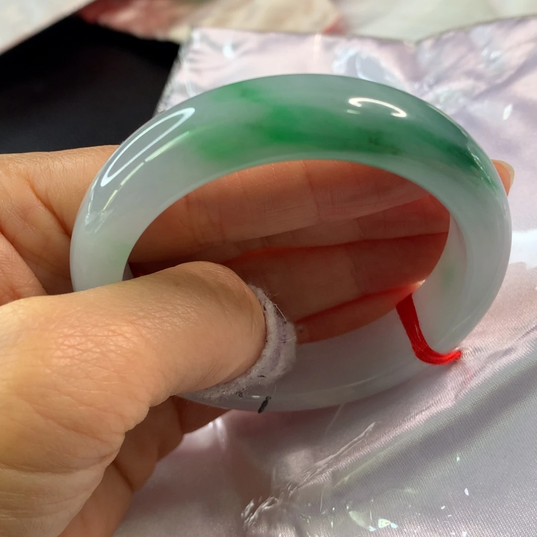 翡翠未镶嵌手镯翡翠手镯53.8