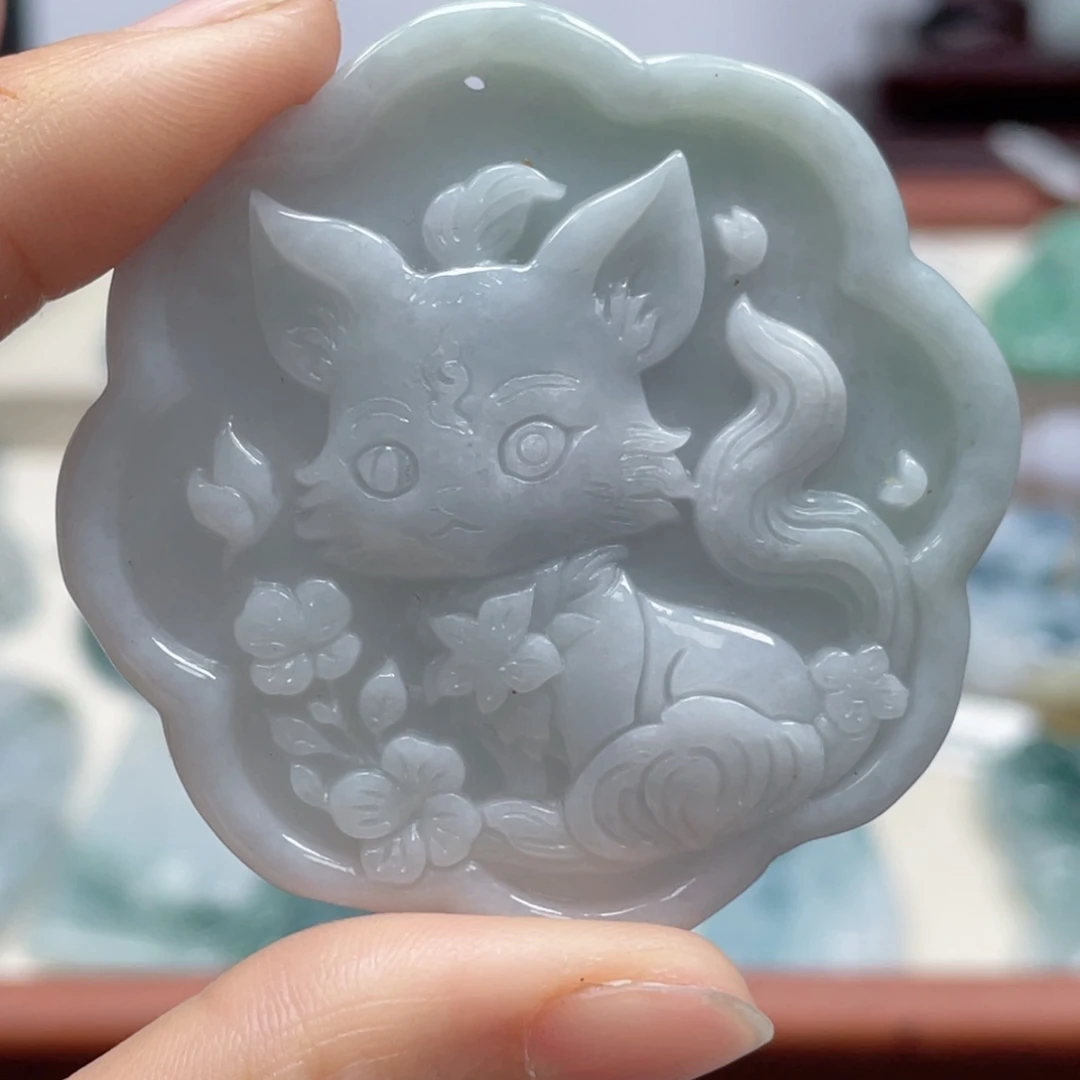 翡翠未镶嵌颈饰翡翠22