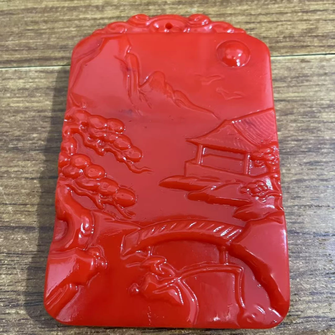 386----红 山水牌 家居摆件