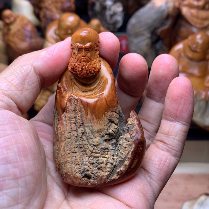 柏木（崖柏）崖柏陈化料手把件