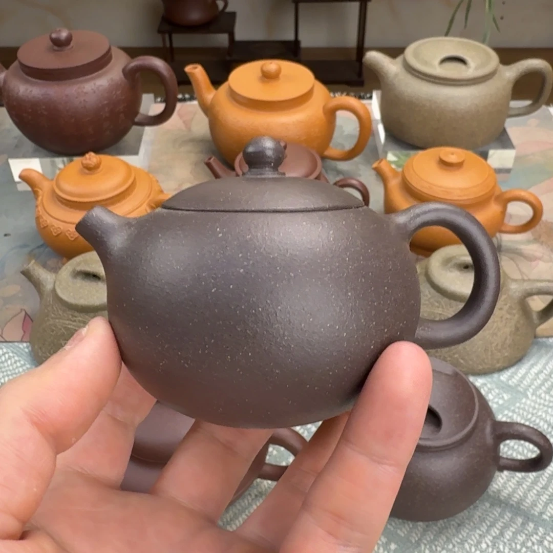 紫砂茶壶瑕疵 西施 紫泥 150cc