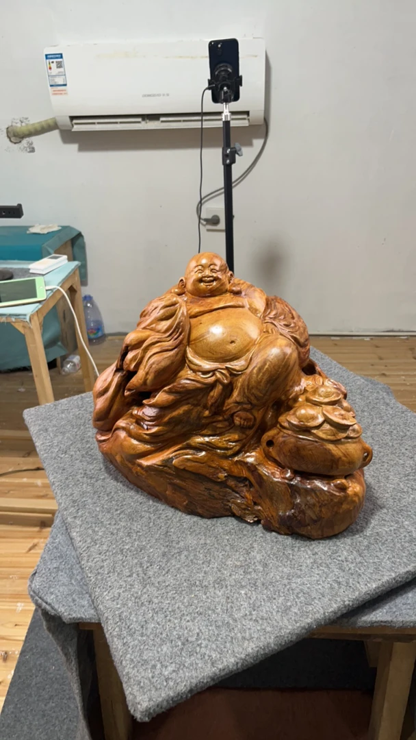 手工雕刻弥勒佛摆件
