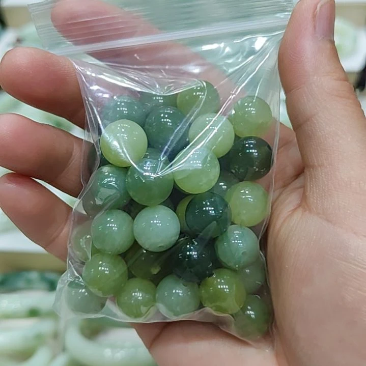 未镶嵌蛇纹石玉手链微瑕珠子介意勿拍，多样性发货拍一发一