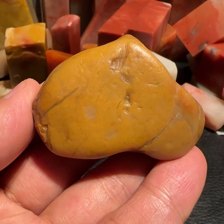 老挝石田黄原石，