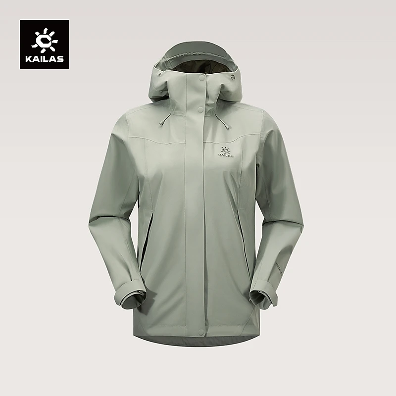 KAILAS凯乐石猎风冲锋衣FLT防风防水【琥珀流光】徒步登山服外套女