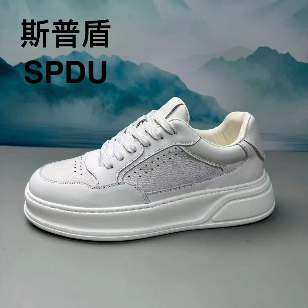 SPDU/斯普盾新款头层牛皮男鞋里外牛皮男士真皮休闲皮鞋