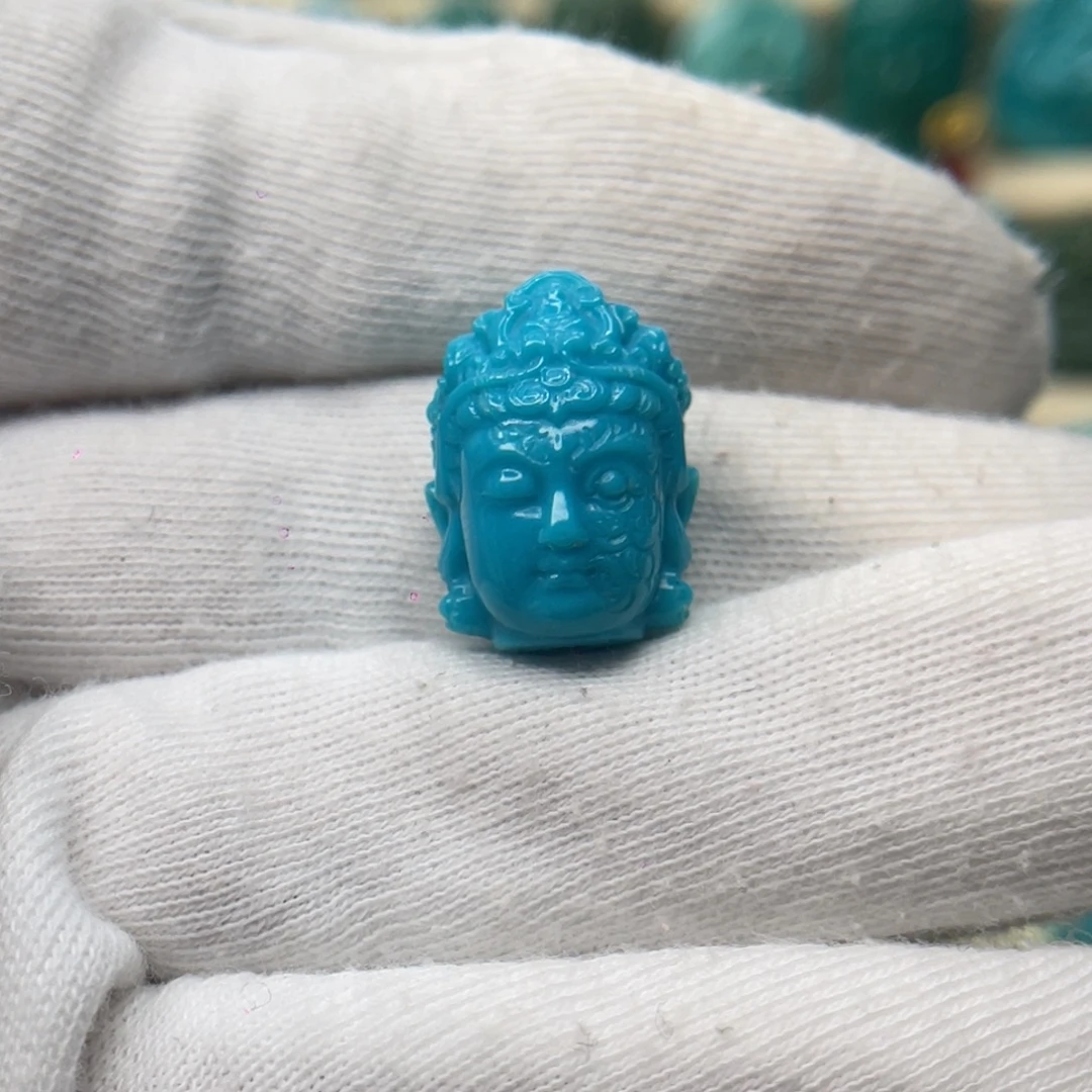 绿松石未镶嵌颈饰卡14-18.5-12.6