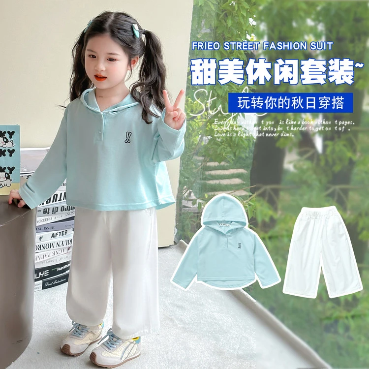 儿童女童童装印花小小女孩洋气韩范衣服2025年款服装韩版女童秋装