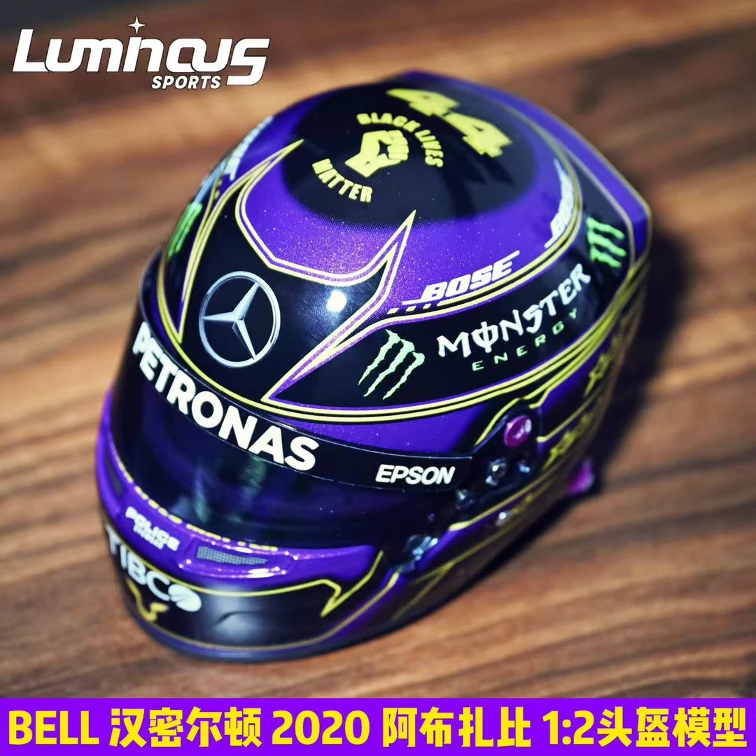 BELL 1:2奔驰汉密尔顿2020年阿布扎比站头盔模型 【BELL4100333 】