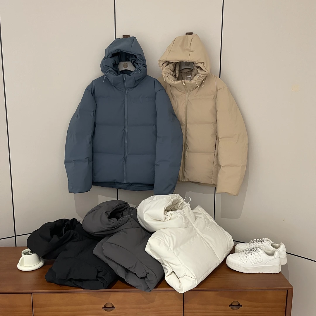 新款气质休闲韩版简约连帽纯色羽绒服YR969896