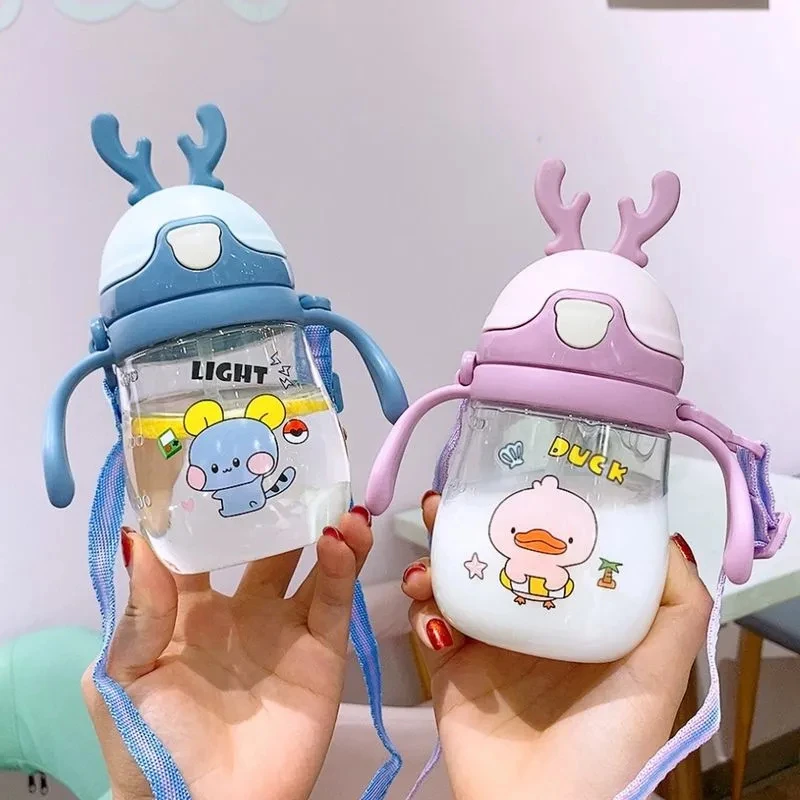 卡通儿童饮水杯宝宝喝水杯子鹿角皇冠