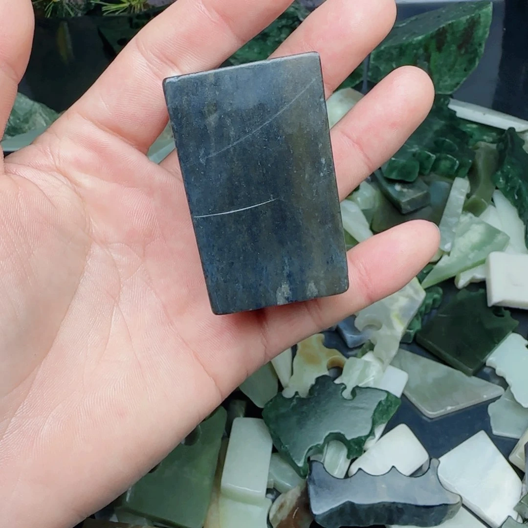 和田玉珠宝半成品未镶嵌一*