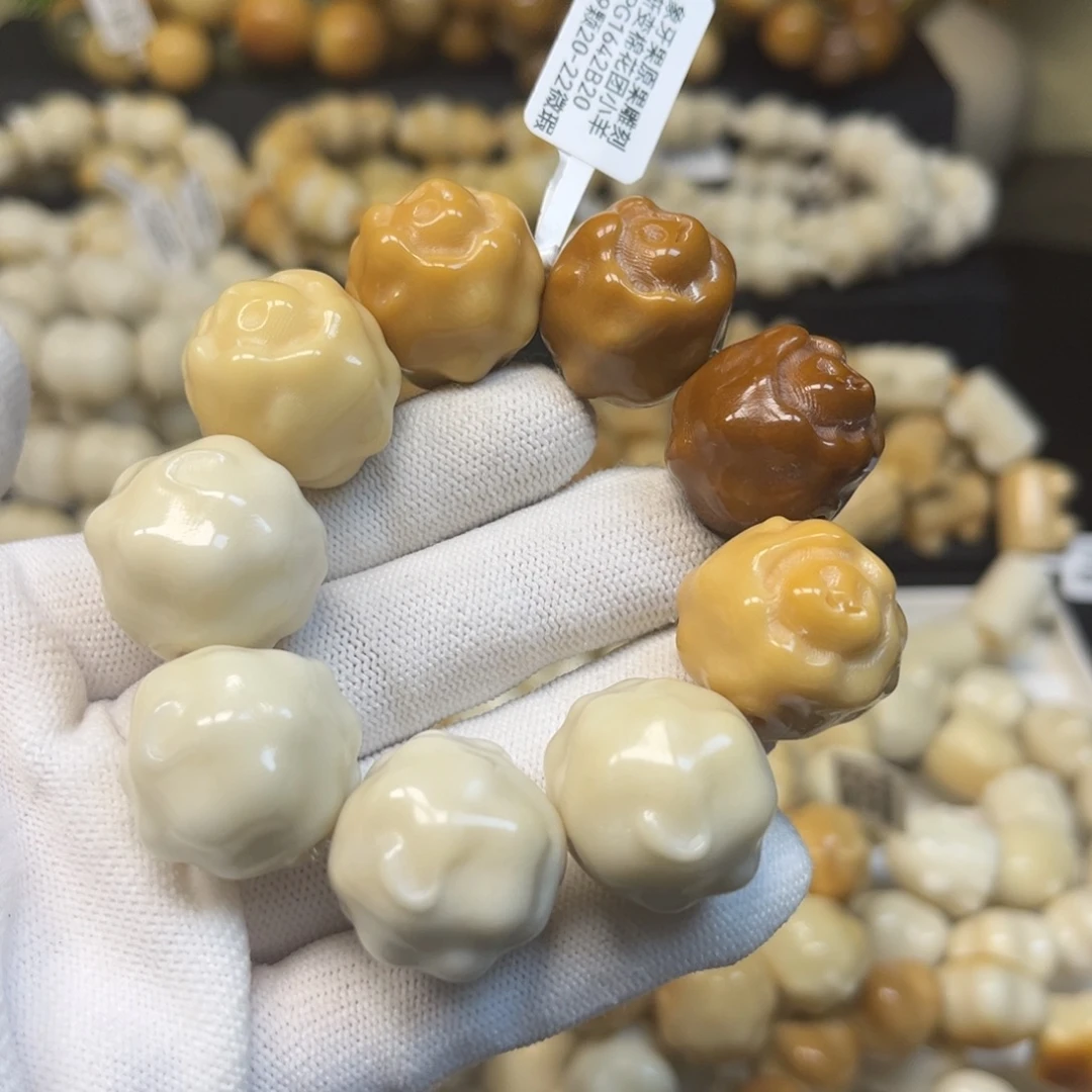 手串菩提根/象牙果121渐变羊羊微瑕
