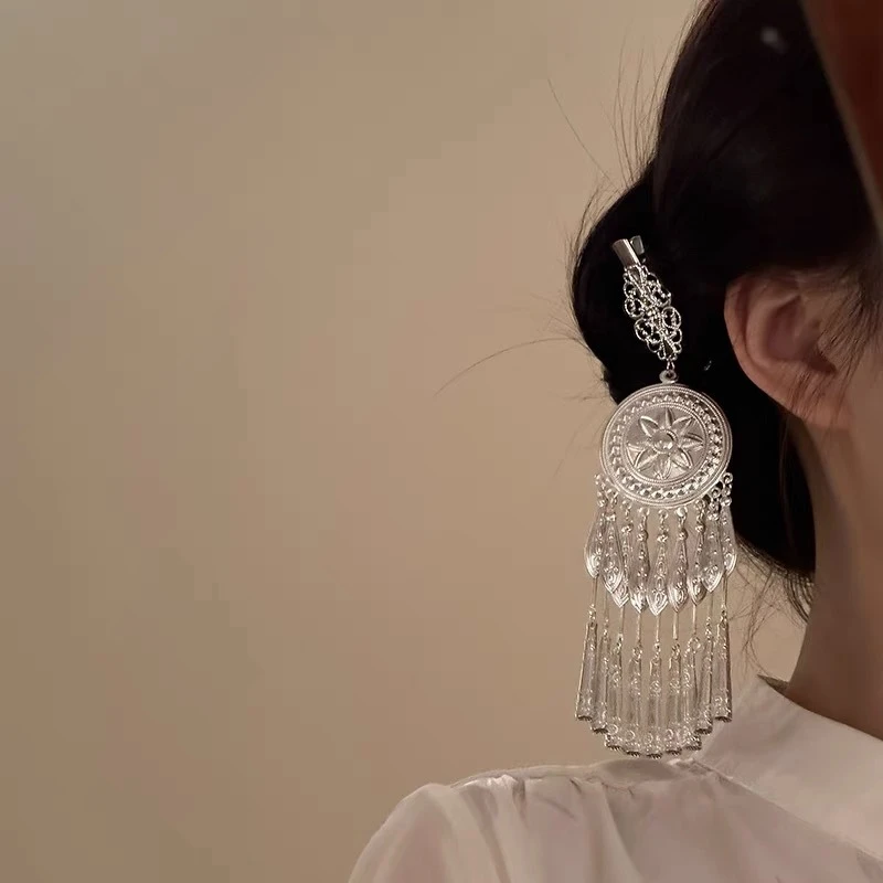 【云纹祯祥】端午新中式流苏发夹女高级感侧边夹汉服头饰发饰女