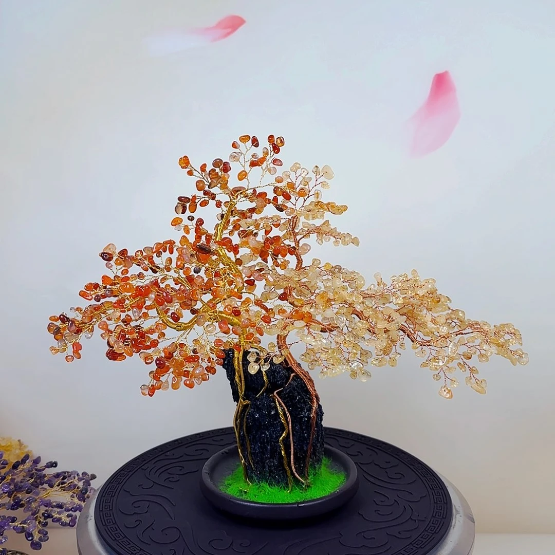 木黄水晶玛瑙发财树