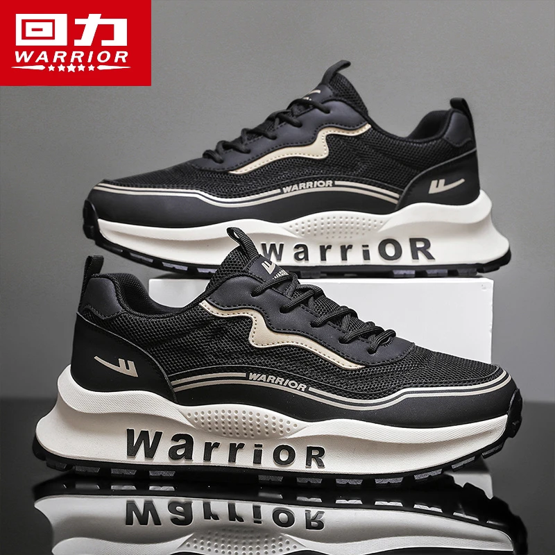 回力男鞋2025夏季新款户外跑步运动休闲鞋百搭时尚增高防滑老爹鞋