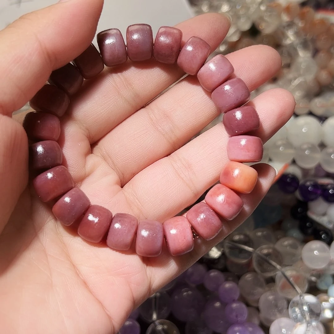 发晶手链未镶嵌紫色老型手链