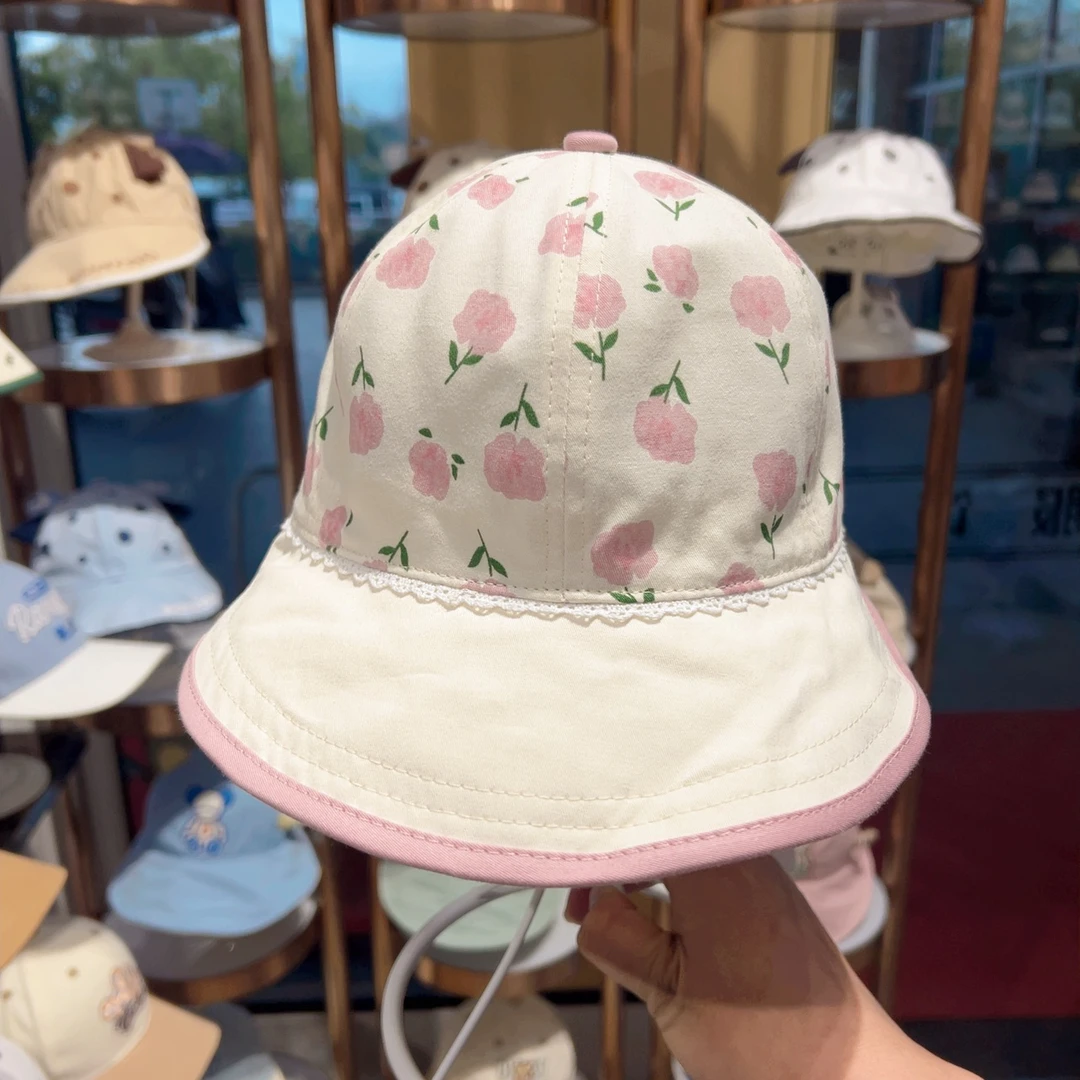 Happy School/快乐校园大童盆帽遮阳帽子春夏款女宝渔夫帽071477