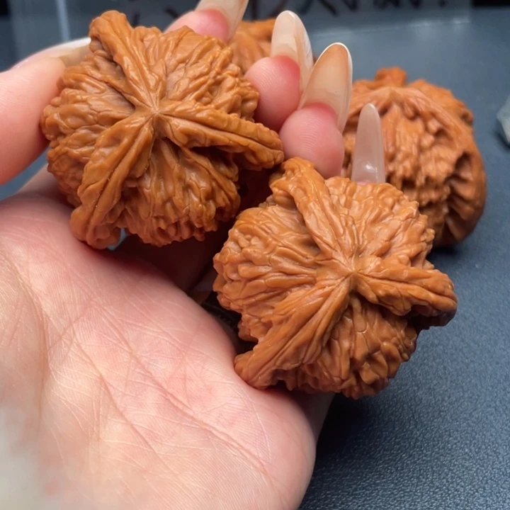 阳***岸文玩核桃吊坠白狮子