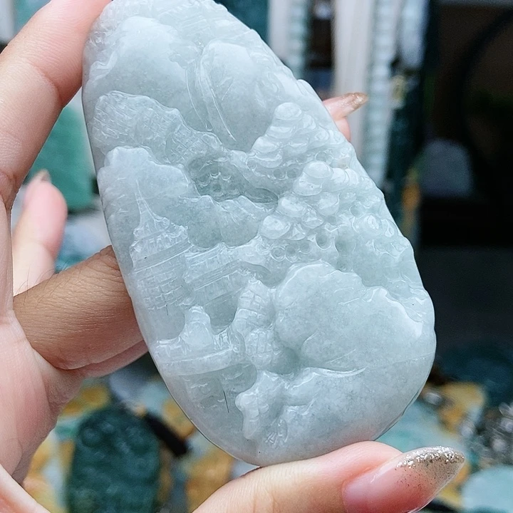 翡翠未镶嵌颈饰翡翠