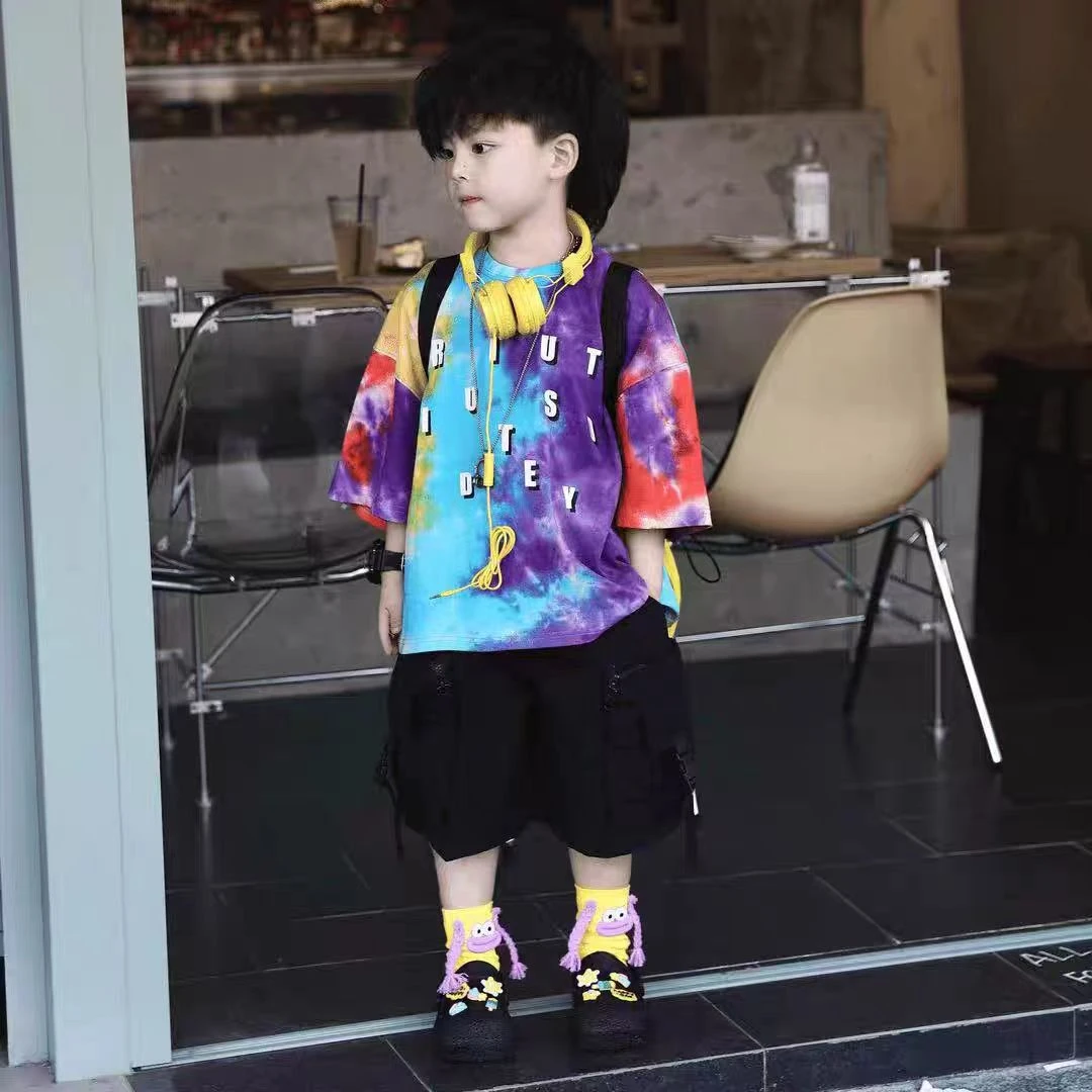 男童夏装套装2025年款宝宝夏季薄款衣服儿童休闲服装潮酷痞帅童装