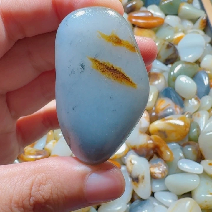 和田玉未镶嵌挂件58克