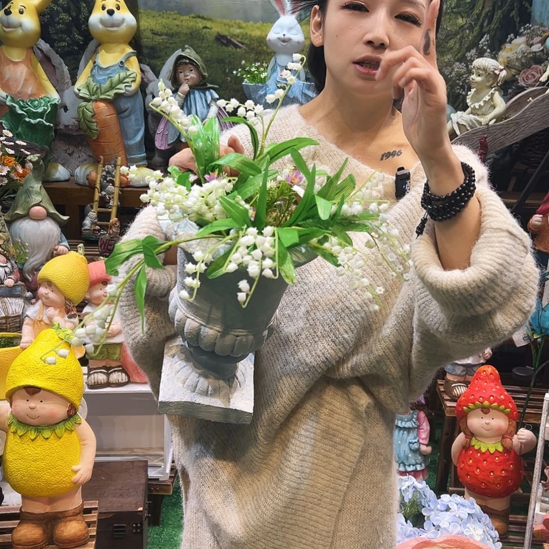 花园摆件红红火火