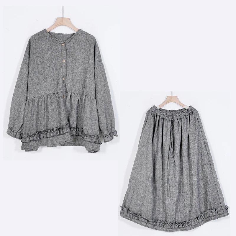 【蓉哥出品】净版棉麻时尚套装8272