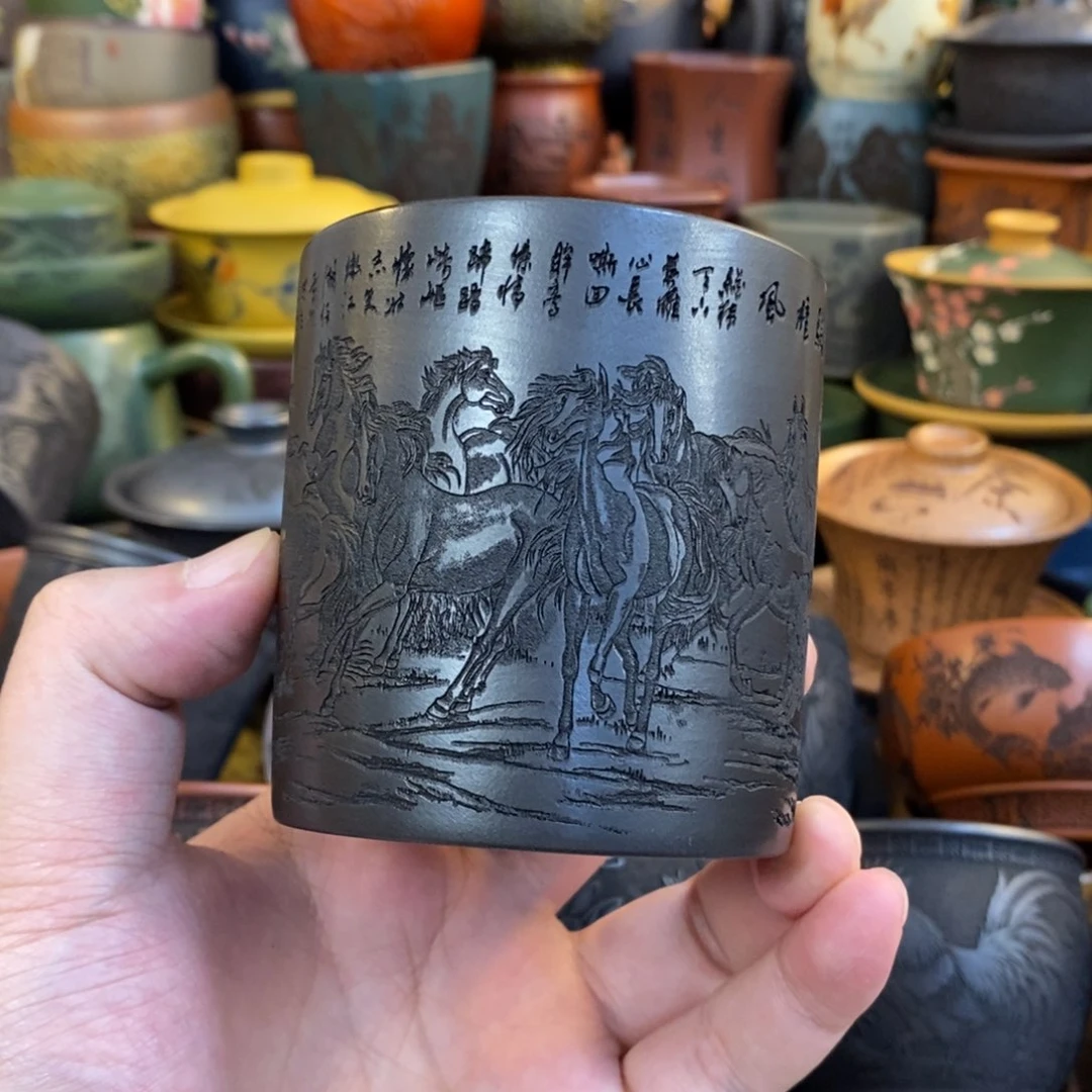 紫砂公道杯宜兴全手工紫砂杯