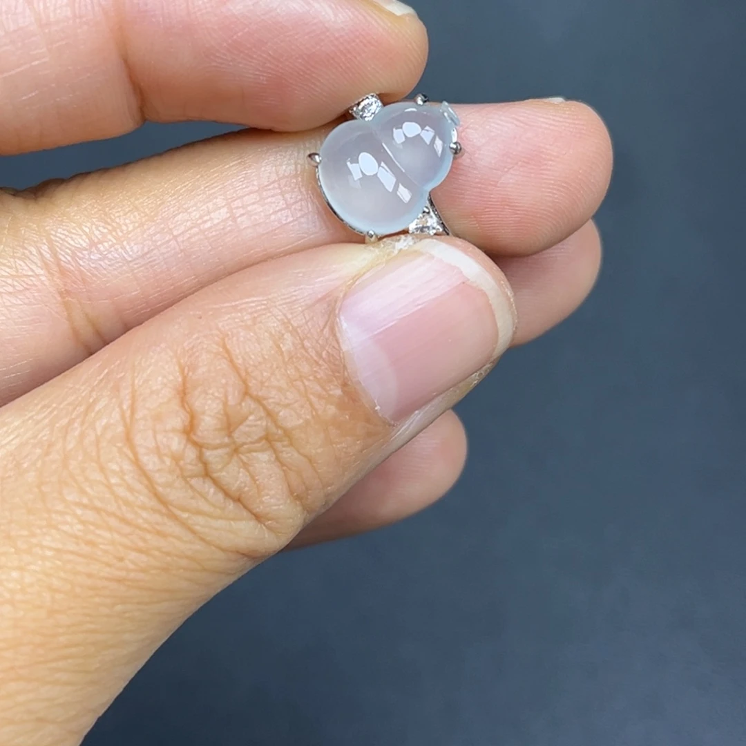 翡翠银S925镶嵌吊坠(不含链)