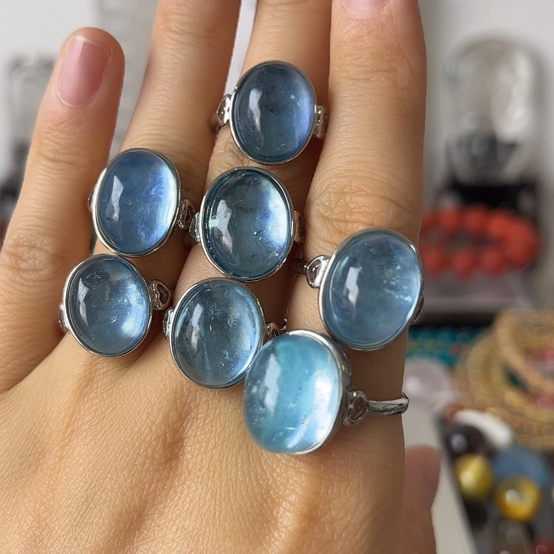 海蓝宝石合金戒指矿坑，10