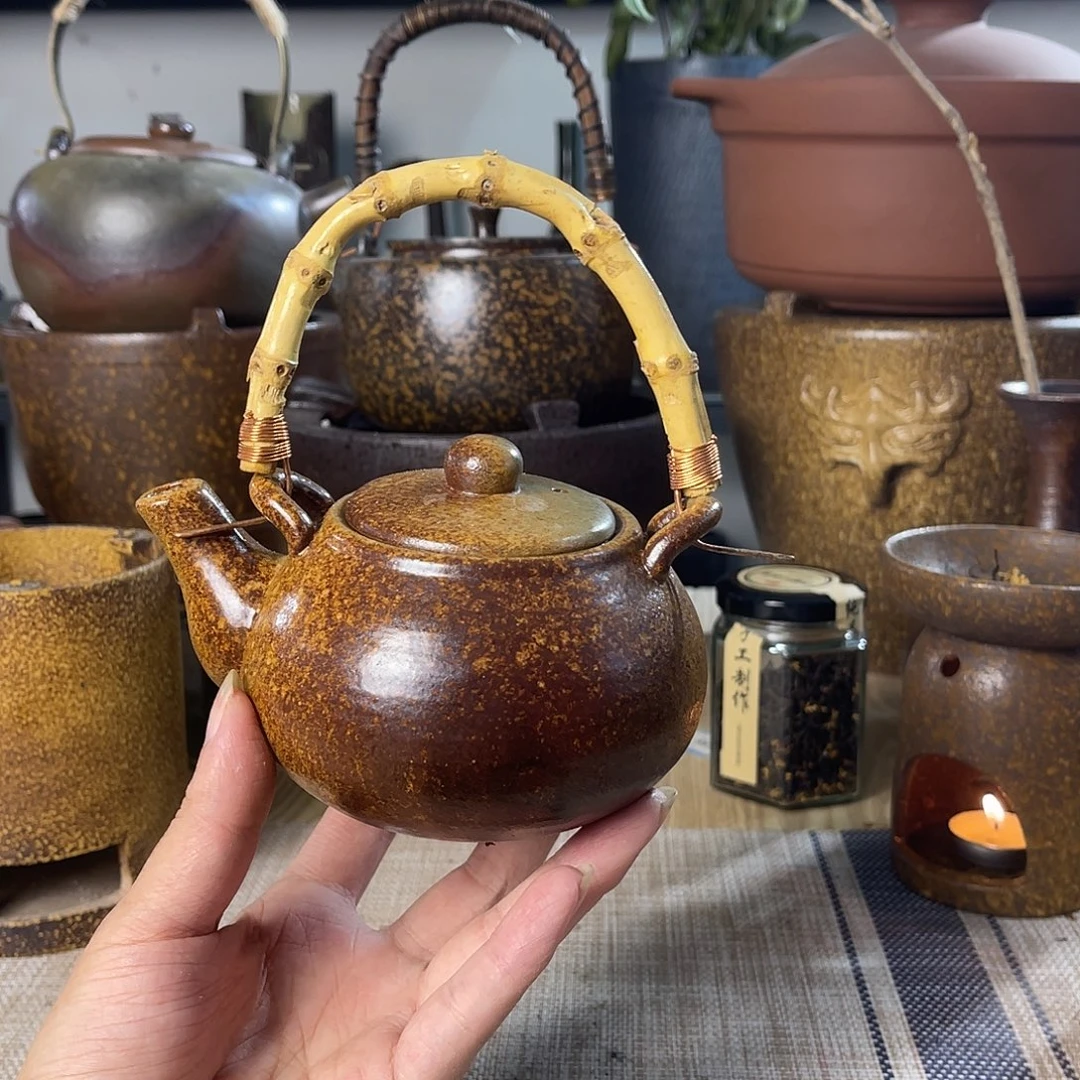 壶紫砂粗陶实用茶壶