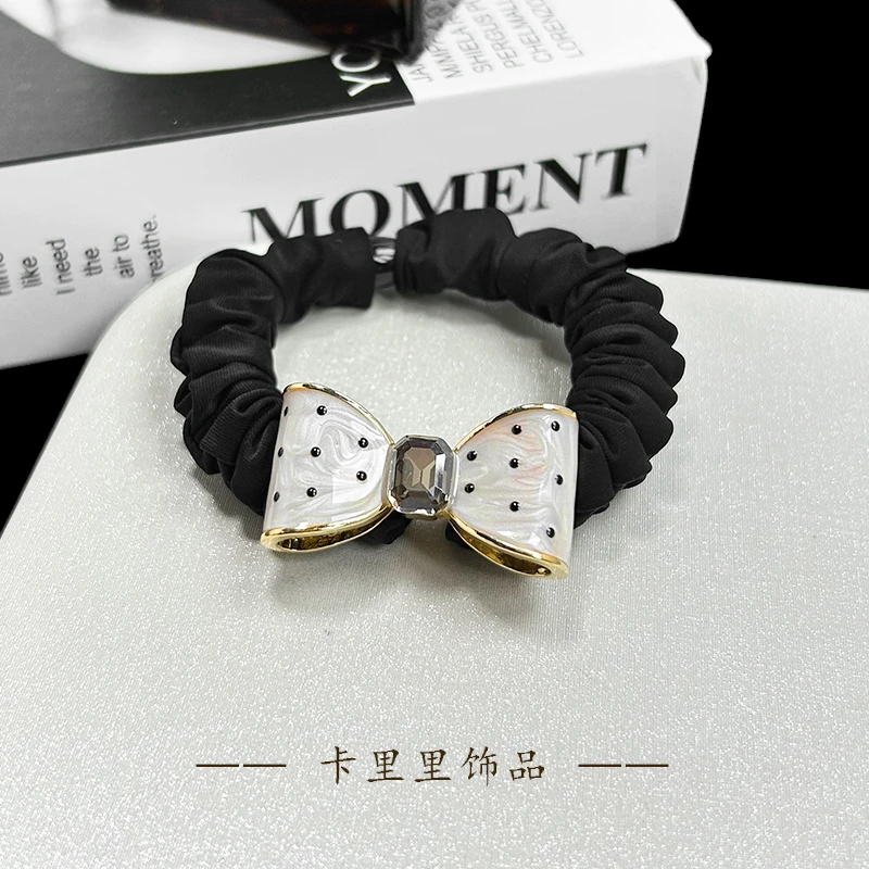 编号2549 轻职风甜美风蝴蝶结高弹力面膜发圈