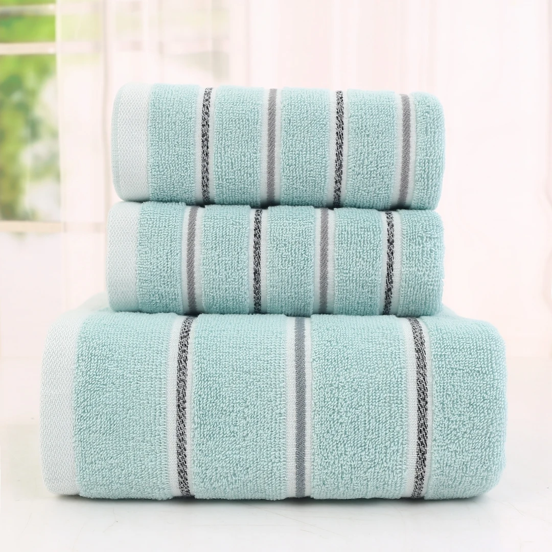 新疆棉金柔浴巾毛巾套装227