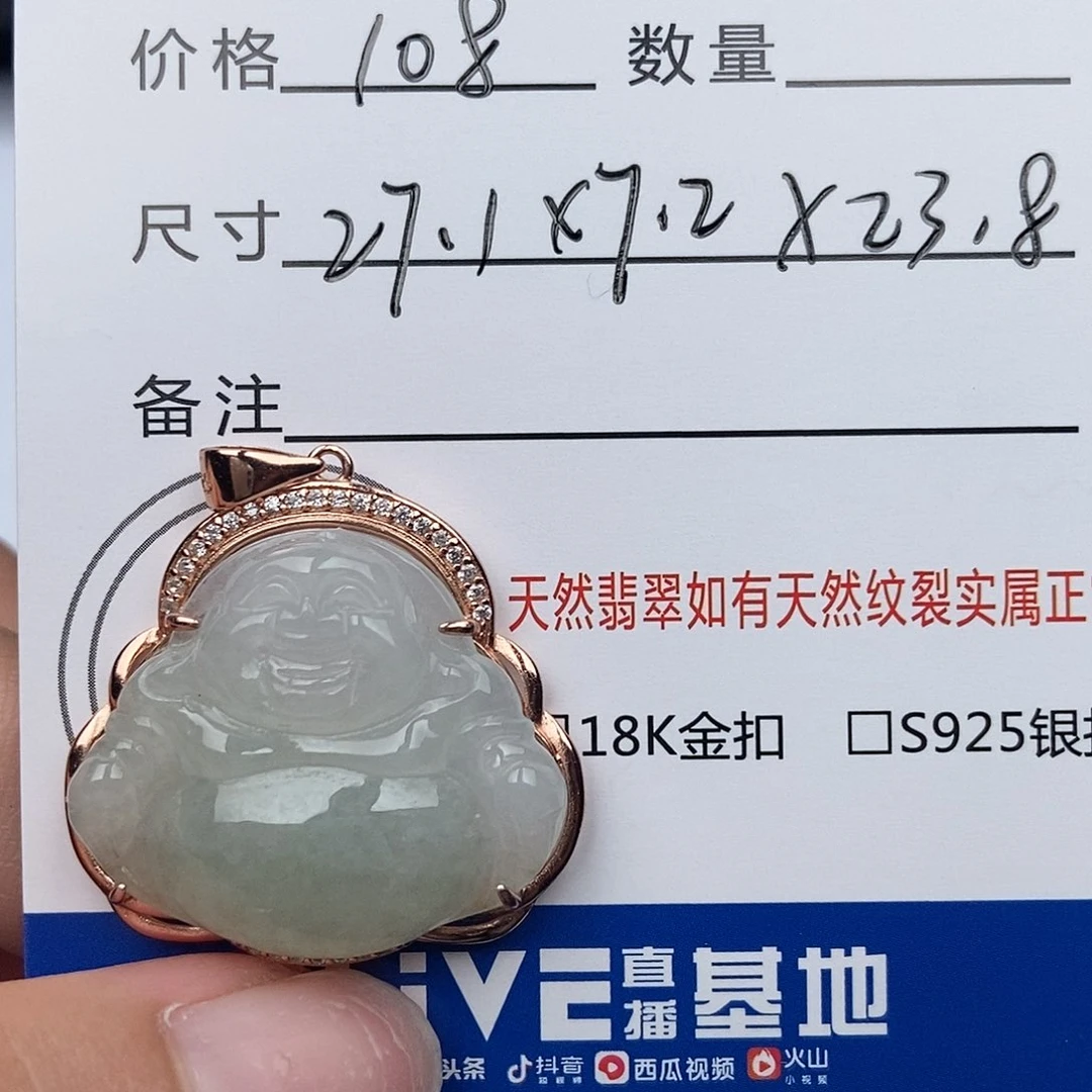 翡翠银S925镶嵌颈饰