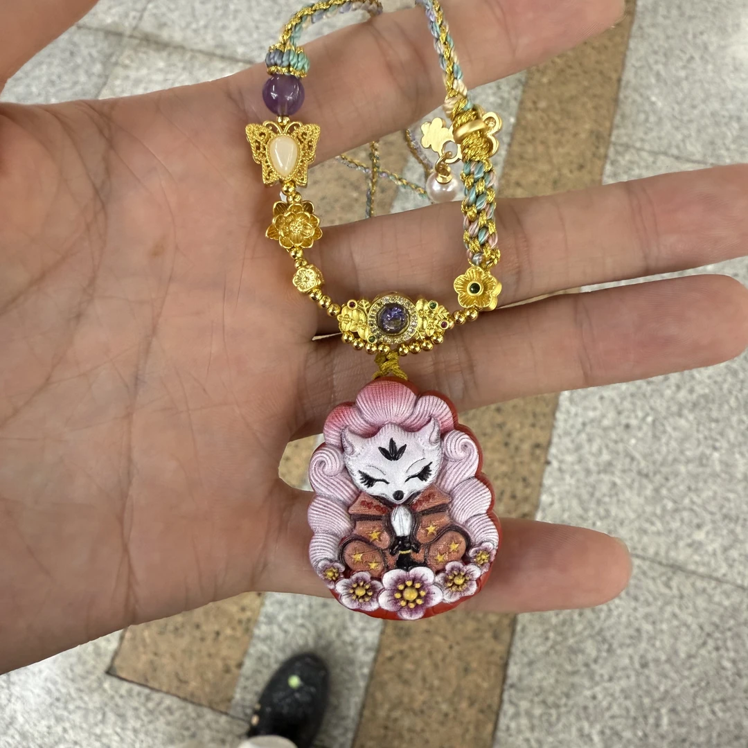 含辰砂工艺品0573  水飞砂/项链