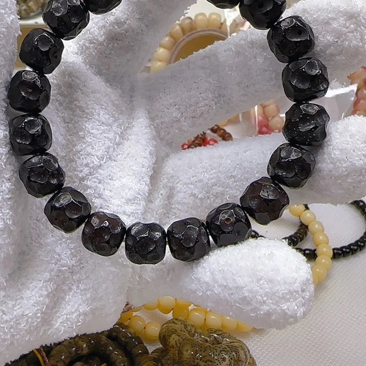 手串星月菩提84爱谁谁黑金无相手工12×11单圈