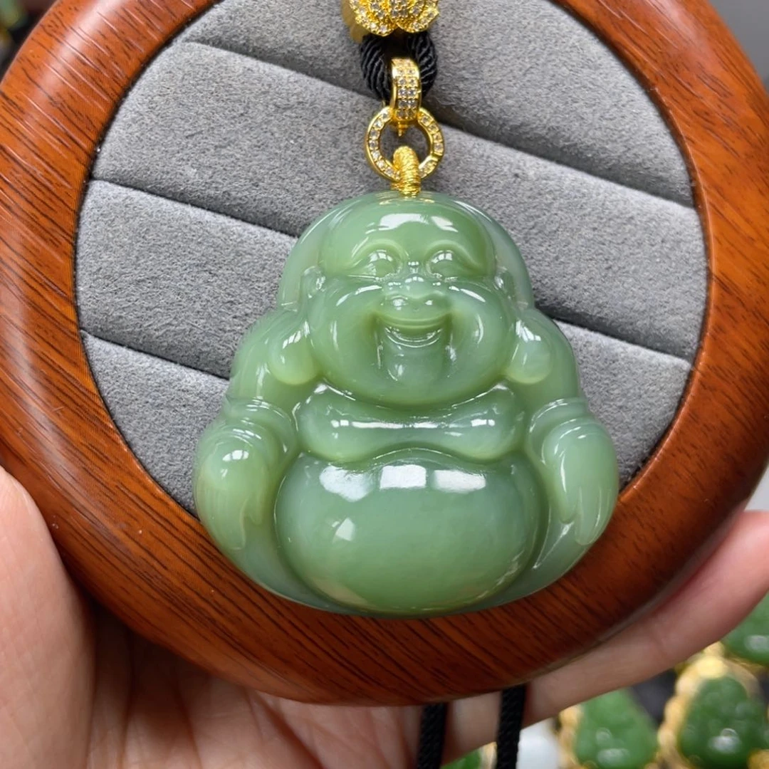 和田玉（碧玉）未镶嵌吊坠(不含链)