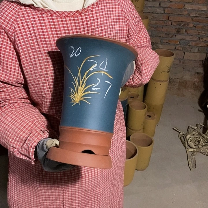 紫砂花盆紫砂花盆