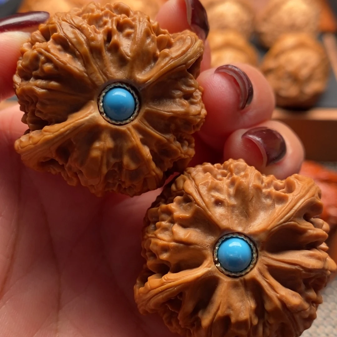 把件文玩核桃41尺宫灯狮子头