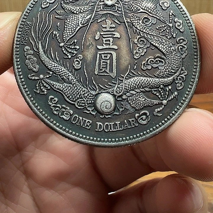 （一家臻藏）可吸翻可吹响龙洋工艺品 精选摆件