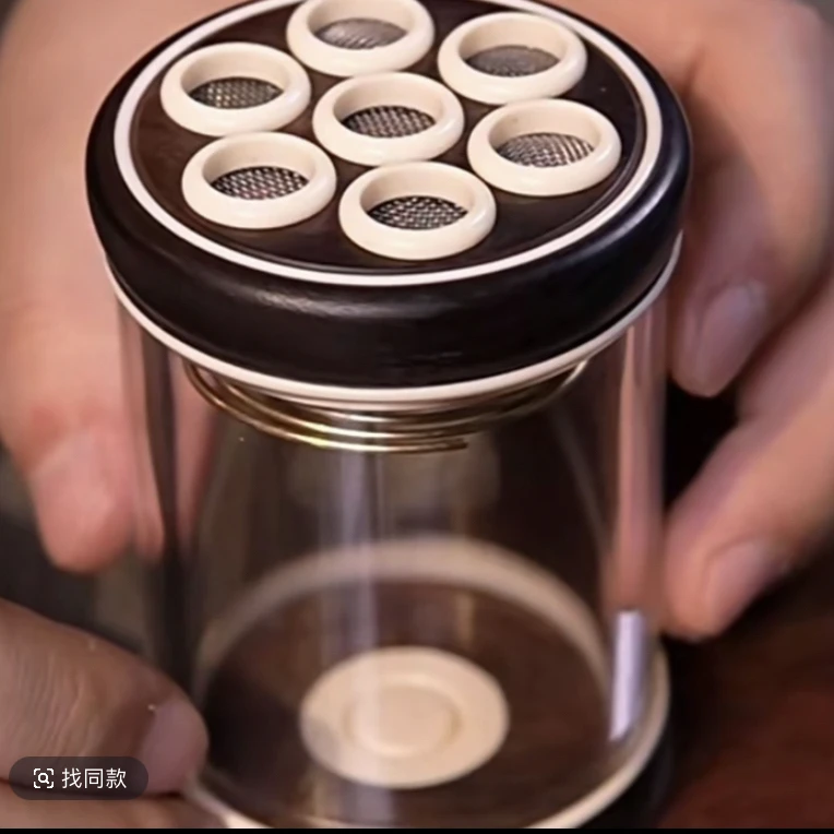 TIGER•精工七孔红木蝈蝈罐(鸣虫用具) 老虎鸣虫