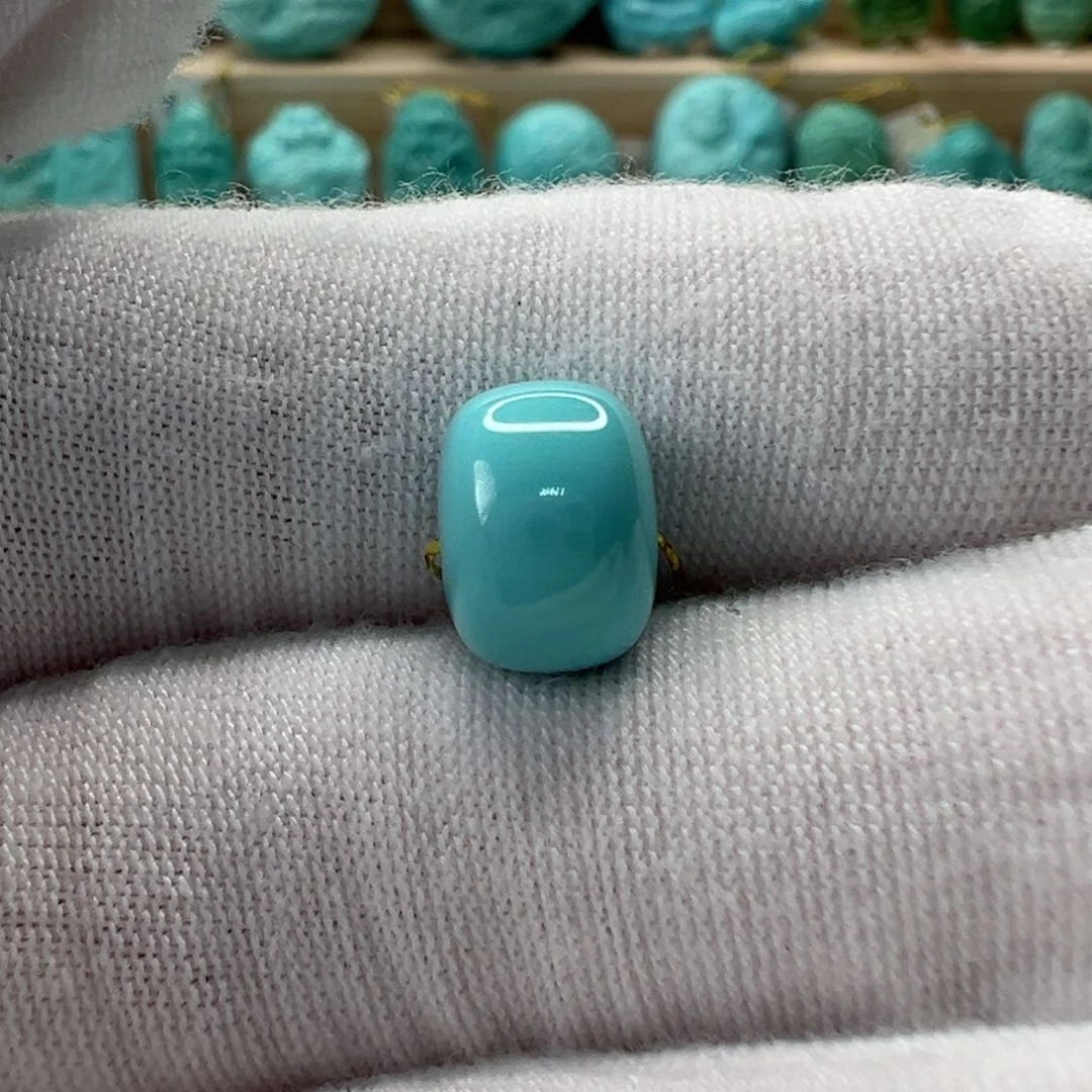 未镶嵌绿松石老型珠9.6mm