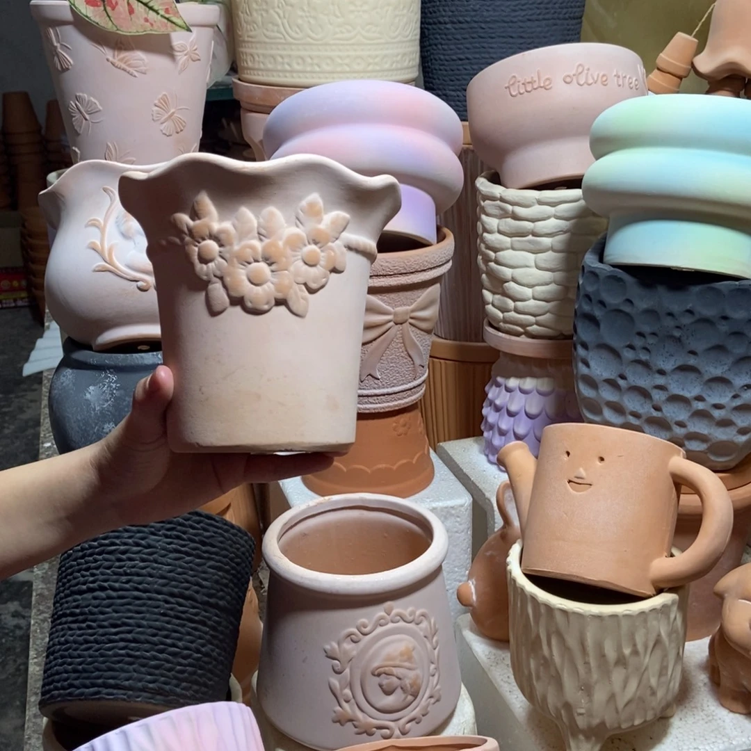 15×15雾化花边花束 粗陶1个