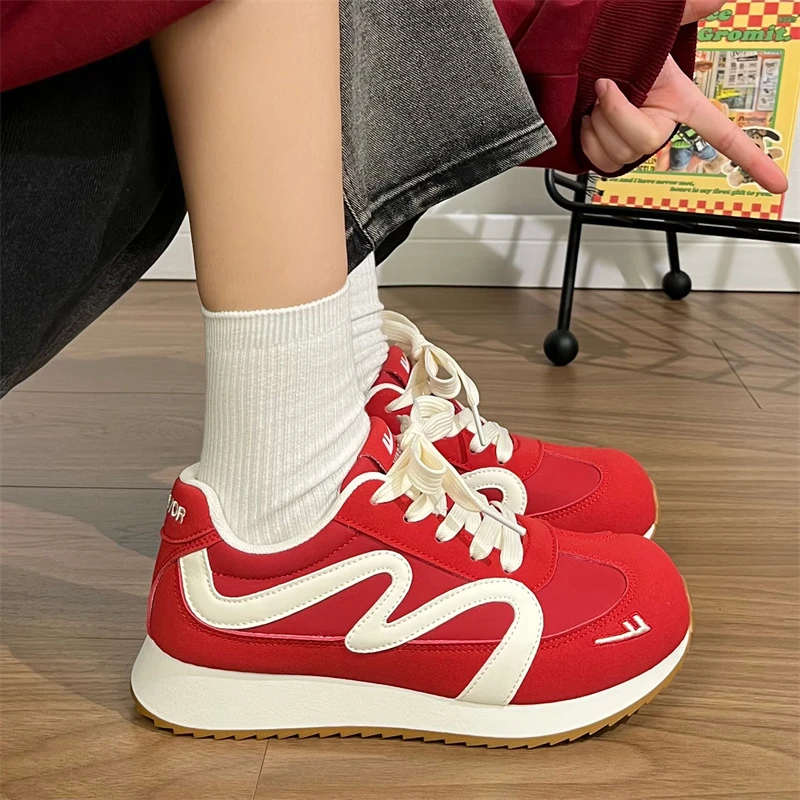 回力女款鞋子秋冬季新款德训鞋百搭ins休闲复古小众潮鞋运动学生