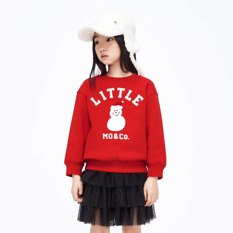【芷芸专属】100-120littlemoco童装加绒圣诞长袖卫衣#KBC4SWS021