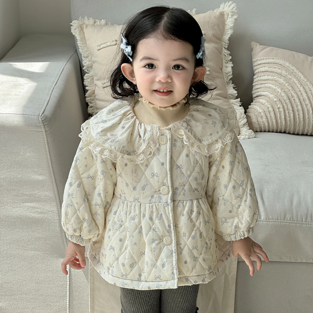 点兮-秋冬绗棉棉服女宝加绒外套3952